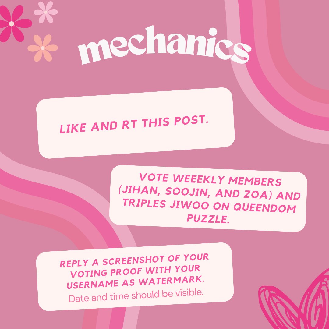 👑🧩|JOIN our GIVEAWAY for #WAV #DAILEEES  
#QUEENDOMPUZZLE 

1.🏆₱150 GCASH (PH ONLY) 

2.🏆4 Random pcs (2nd pic PH ONLY) winner must shoulder the sf

3.🏆2 OBJEKT MAYU &amp; SEOYEON (ww must have COSMO ID) 

Use ( date of voting + #DAILEEESxWAV_QP  )

Will draw on August 2,2023