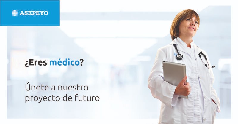 Asepeyo's tweet photo. #Ofertalaboral: Buscamos #médico asistencial.

✅Ubicación: Zaragoza
✅Contrato indefinido, jornada intensiva de tardes
✅Experiencia mínima de 1 año

🔗 Si estás interesado, únete al #equipoAsepeyo: https://t.co/iji3tbUBOc

¡Estamos deseando conocerte! #rrhh #empleo https://t.co/mOufv3AXek
