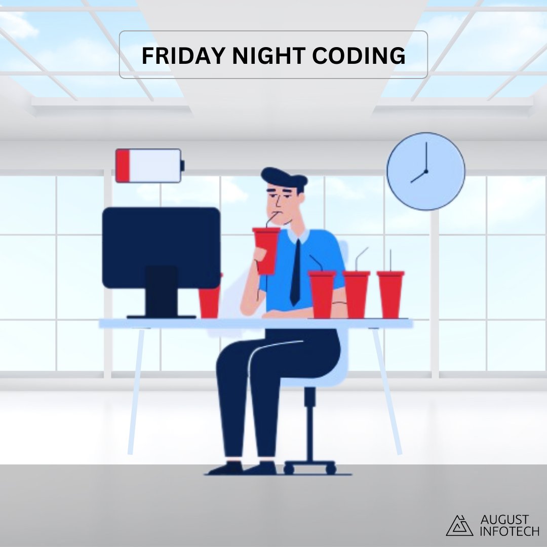 AugustInfotech's tweet image. When you&apos;re knee-deep in code and your brain starts to go joyride! 😂🚀

Exhausted, surrounded by a graveyard of coffee cups ☕️

But hey, the determination is REAL, and the mission to conquer bugs and build something awesome continues! 🎯🔥

#fridaynightcoding #memeoftheday
