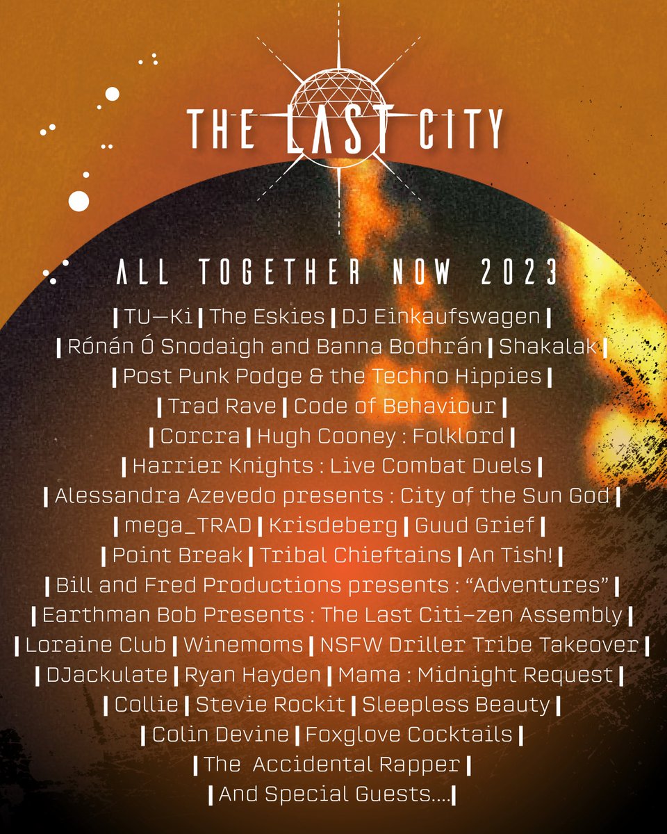 CodeOfBehaviour's tweet image. 7 days to go! Catch us at the Last City if you are heading to @ATNfestival 🎺

It’s going to be magic ✨ 

#TheLastCity #TLC23 #ATN23