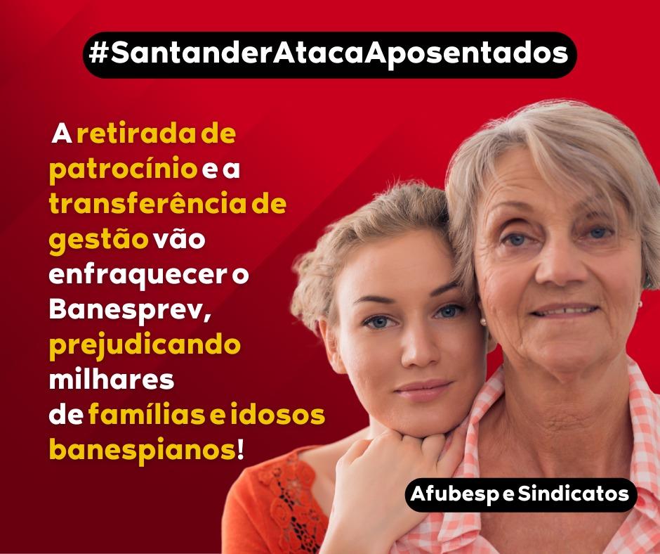 camorozano's tweet photo. O @santander_br segue sua cartilha de maldades! Retirar o patrocínio da previdência complementar vai acarretar inúmeros prejuízos a milhares de aposentados, que dedicaram suas vidas ao banco. #SantanderAtacaAposentados @minprevidencia @AnaBotin https://t.co/3sUizlMoos