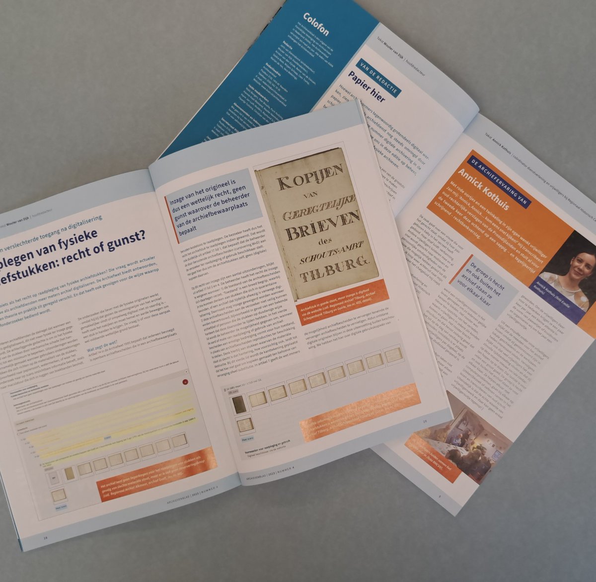 In het laatste <a href="/archievenblad/">Archievenblad</a> schreef @wavandijkover de paradox van verslechterde toegang na digitalisering van archiefstukken. Daarnaast vertelt Annick Kothuis over haar ervaringen met onze groep vrijwilligers.
#RHCVV #beleefhetverleden <a href="/KVAN_twt/">KVAN</a>