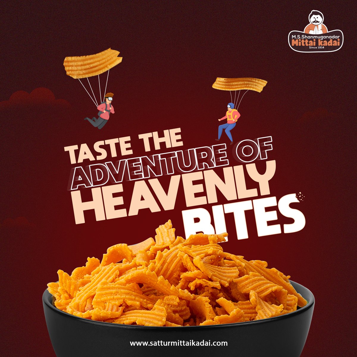 sattursevu's tweet photo. The curves and the bites! Ahh! Munch your favourite Ribbon Pakoda from the house of #SatturMittaiKadai, bite by bite, and feel the pleasure of tasting it.
https://t.co/4zStsDdBlJ
#seeval #ribbonseeval #murukku #ribbonmurukku #savouries #indiansnacks #sattur https://t.co/zvTRmPQzCK