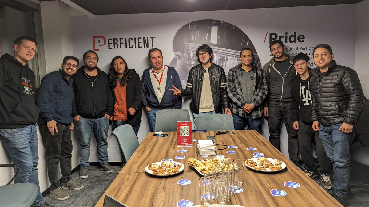 angularChile's tweet image. Ayer se celebró el 7mo Meetup de Angular Chile. Pasamos un rato muy ameno compartiendo distintos puntos de vista y experiencias con varias personas. Agradecemos a Perficient Latin America por habernos brindado el espacio y esperamos poder reunirnos nuevamente🥳