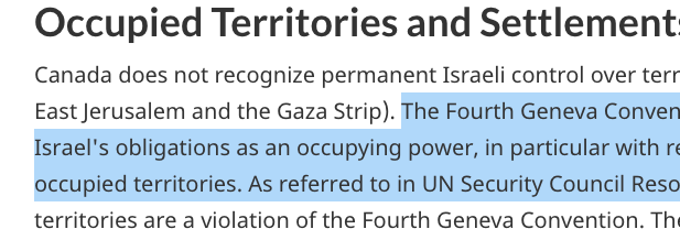 Hey <a href="/GlobalNational/">Global National</a> &amp; <a href="/cgoomansingh/">Crystal Goomansingh</a>: it is entirely correct to state that #Gaza is occupied territory, according to <a href="/CanadaFP/">Foreign Policy CAN</a> &amp; the rest of the international community:
international.gc.ca/world-monde/in…

As <a href="/davekat/">David Kattenburg</a> reminds us, <a href="/honestrepcanada/">HonestReporting Canada</a> shills for #apartheid