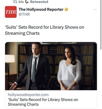 #SuitsOnNetflix is finally receiving the recognition it deserves! It's an amazing show with a fantastic cast and crew. They truly deserve all the praise and success they're getting. #SuitsOnNetflix #Suits #MeghanMarkle  #princeharry #suitsnetflix