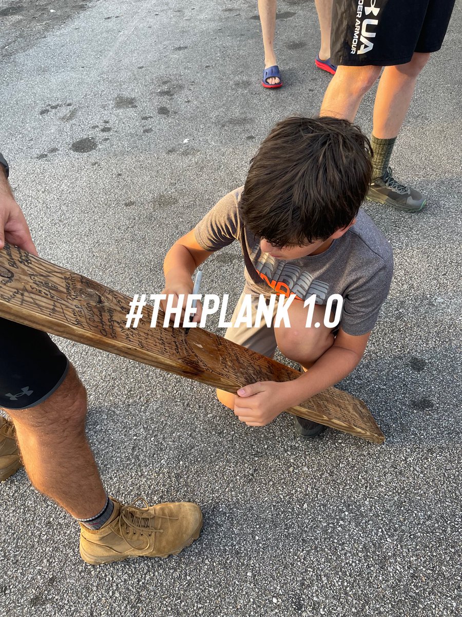 F3ENC's tweet image. Big Chungus (10 years old) and Buctown added their names to #theplank 1.0 today!  What did you do as a 10 year old?  Do it now while you can!  It’s just 8 workouts in 7 days or less!