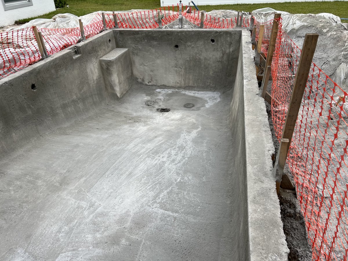 aguaconstruct's tweet image. Gunite shell done for another new backyard oasis we&apos;re building in Palm Coast. Stay tuned to see how this beautiful pool comes to life!

Imagine your perfect pool. Now, let&apos;s make it happen for you.
(386) 246-7212
#palmcoast #poolbuilder