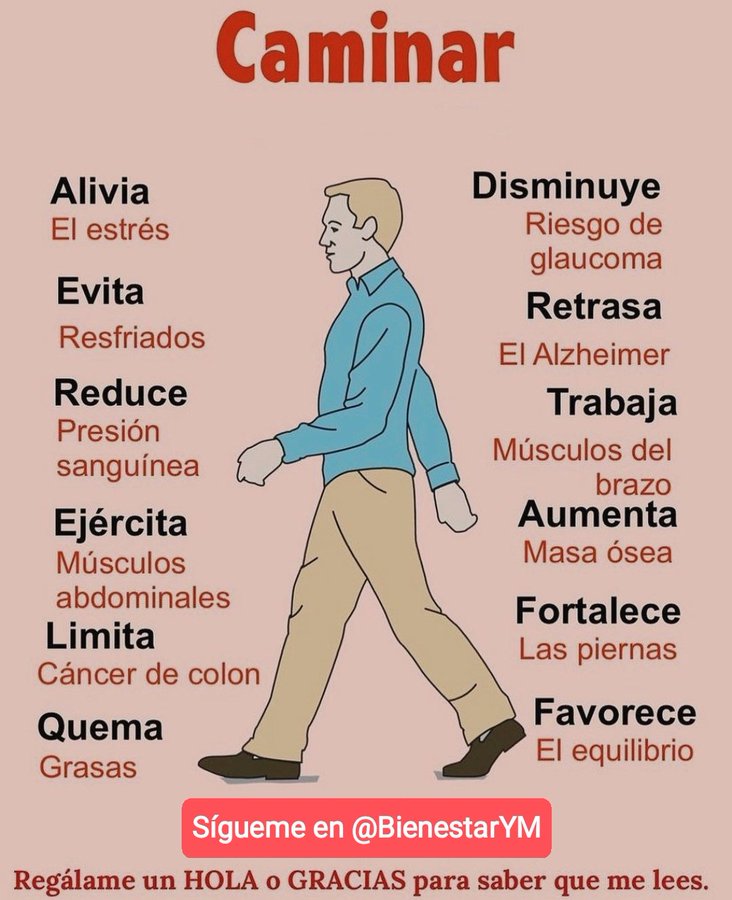✨🍉🥥🌱☀️Tip Salud☀️🌱🥥🍉✨

🌟Beneficios de salir a caminar 20min cada día🌟

Pasos para la salud👇

✨Duerme bien🛌
✨Come sano🥗
✨Ejercicio🏋️
✨Toma el Sol☀️🏖️
✨Medita🧘

🌟Regálame un "GRACIAS" en comentarios para saber que me lees🌟