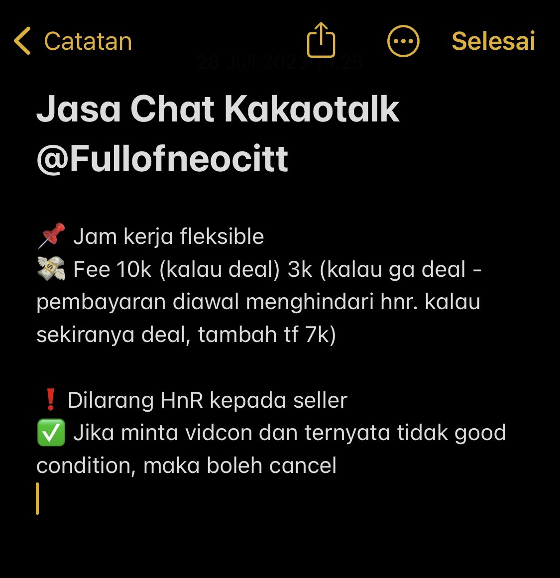 Open Jasa Chat Kakaotalk tweet media