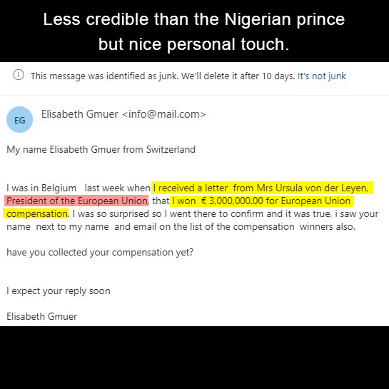 They need to do more research...
#spam #EUspam