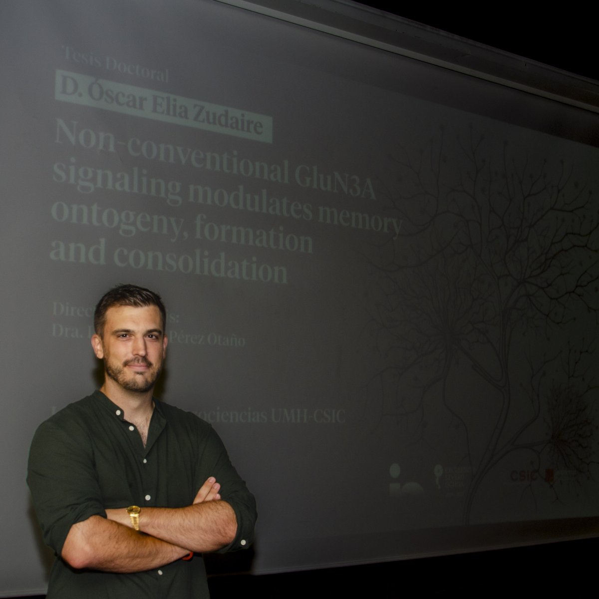 Instituto de Neurociencias UMH-CSIC (@neuroalc) on Twitter photo 🎉 Enhorabuena al recién nombrado hoy Dr. Óscar Elia Zudaire <a href="/oscareliaz/">Óscar Elía-Zudaire</a> por su defensa de #TesisIN y enhorabuena a su directora de Tesis, la Dra. Isabel Pérez Otaño 🎉 🎉 Enhorabuena al recién nombrado hoy Dr. Óscar Elia Zudaire <a href="/oscareliaz/">Óscar Elía-Zudaire</a> por su defensa de #TesisIN y enhorabuena a su directora de Tesis, la Dra. Isabel Pérez Otaño 🎉