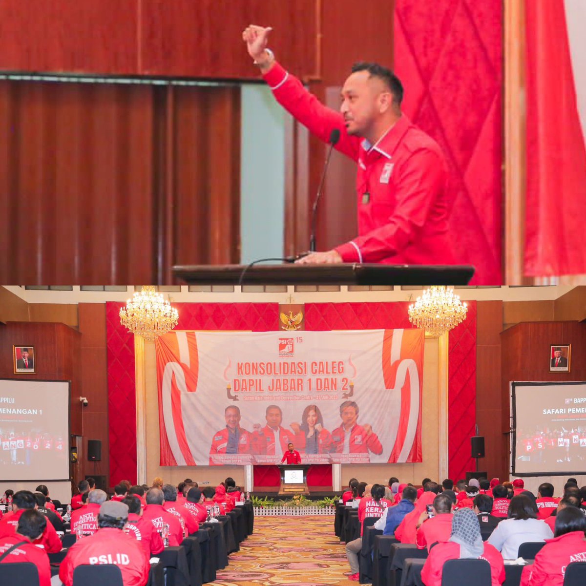 psi_id's tweet photo. Akhirnya DPP PSI temu kenal dengan Caleg-caleg dari Dapil Jabar 1 dan Jabar 2 di Hotel Sutan Raja, Bandung, Kamis (27/7).

Kita semua sinergikan nafas serta visi-misi untuk membawa Indonesia ke yang lebih baik lagi. https://t.co/jfGbsjed1M