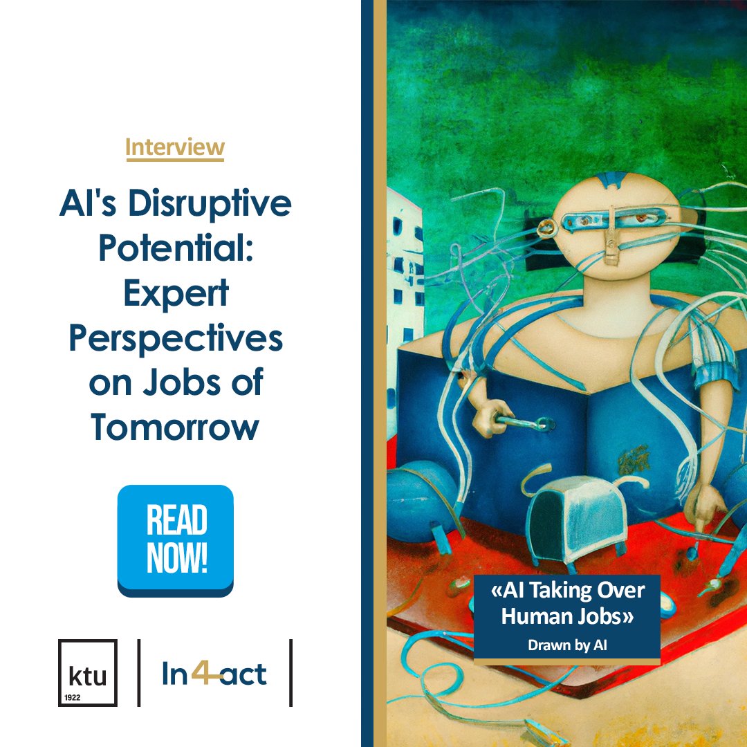 🚨 Curious about AI's impact on jobs? 🤖 Dive into expert insights on the potential negative effects of AI on various professions!

Read the full article here: in4act.ktu.edu/news/expert-op…

#In4Act #KTU #AI #FutureOfWork #ArtificialIntelligence #JobImpact #ExpertOpinions
