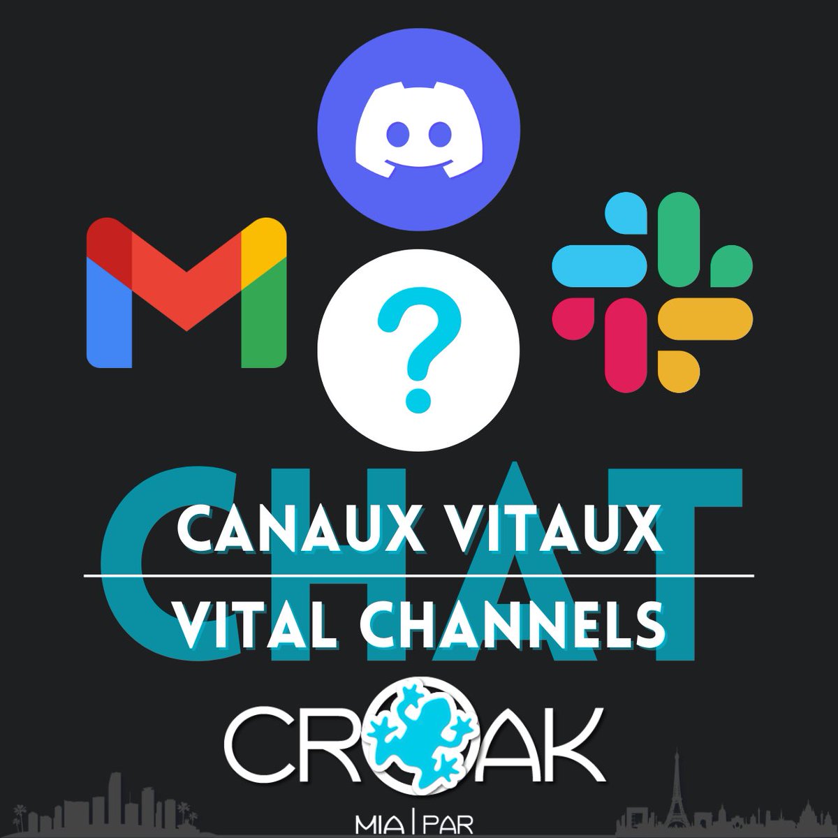 croakiapps's tweet photo. “Chat : Vital Channels”, our latest blog post, is now available ! 🐸
https://t.co/AsnaQI1Pw2
#froggies #croakiapps #froglogs #discord #slack #googlespaces #chat #discussion #communication https://t.co/I8neyOQNok