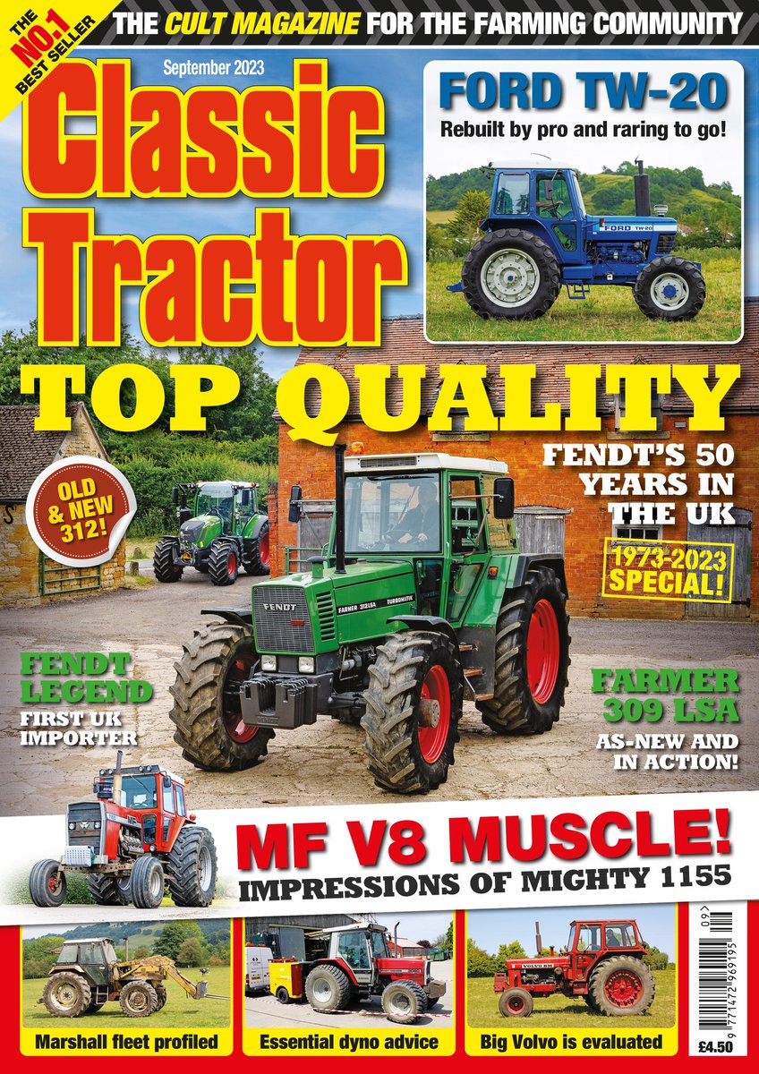 Lots of good stuff in the latest Classic Tractor, in shops now, including marking 50 years of Fendt in the UK.
If you can't get to the shops you can buy this issue online here classictractormagazine.co.uk/back-issues-20…
or get an annual subscription here sundialmedia.escosubs.co.uk/subscribe/clas…