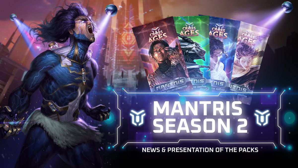 🤖 MANTRIS - SEASON 2 🤖

The long-awaited new season for <a href="/CrossTheAges/">Cross The Ages</a> is on its way! 😤

Read this article to get all the informations: ➡️ wiki.cta-tcg-integration.com/en/presale-s2-…

🫣 Are you ready to discover all the new cards?? ⤵️