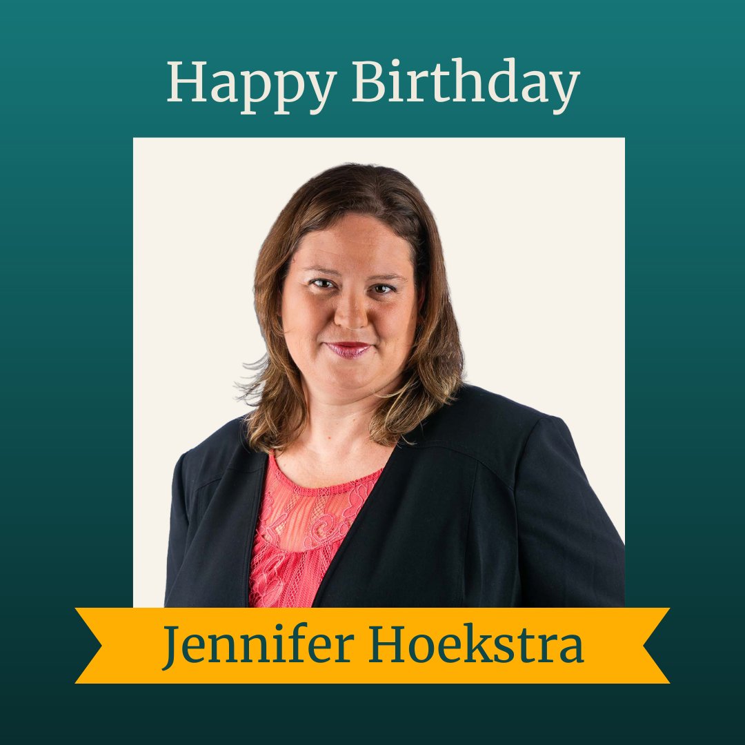 Happy birthday to Partner Jennifer Hoekstra! We hope today is full of celebration 🎉