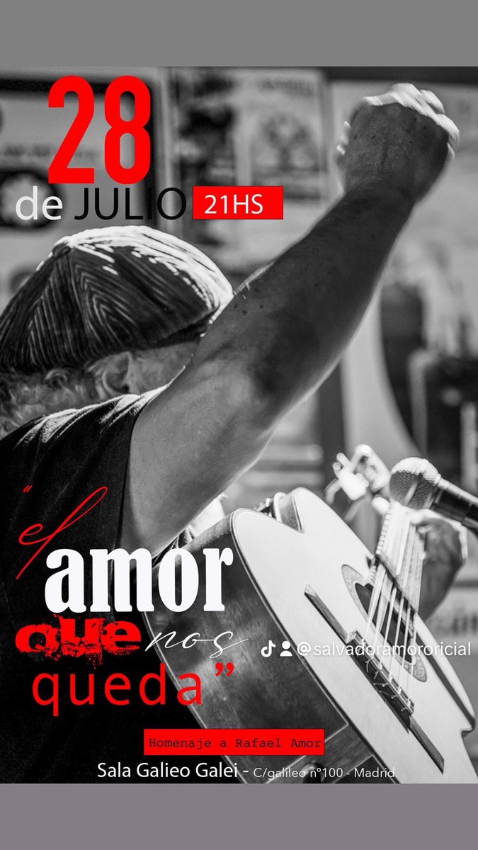 SALVADORAM0R's tweet photo. Hoy cantamos en la @salagalileo a las 21hs junto a @DavidDiazmusica “el amor que nos queda” https://t.co/cqMAJVupHf