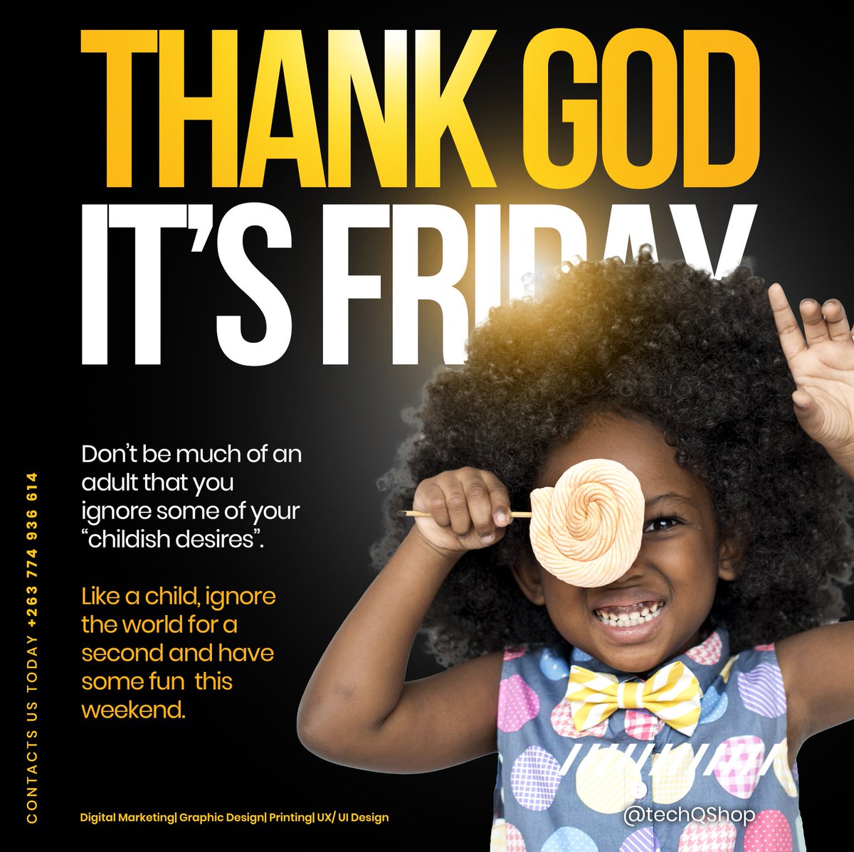 techQShop's tweet photo. Have some fun this weekend. 
#fridaymorning https://t.co/Rtq57JXLp9