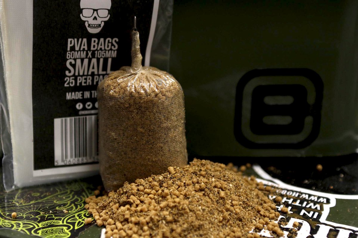 🔥 Like our PVA Mesh, Hobo Armour's PVA Bags rapidly dissolve and leave no residue even in cold water.

They're very easy to open and, because they're embossed, are incredibly stretchy, so you can pack them to the brim without worrying they'll split!

#GetArmoured 💀 #CarpFishing