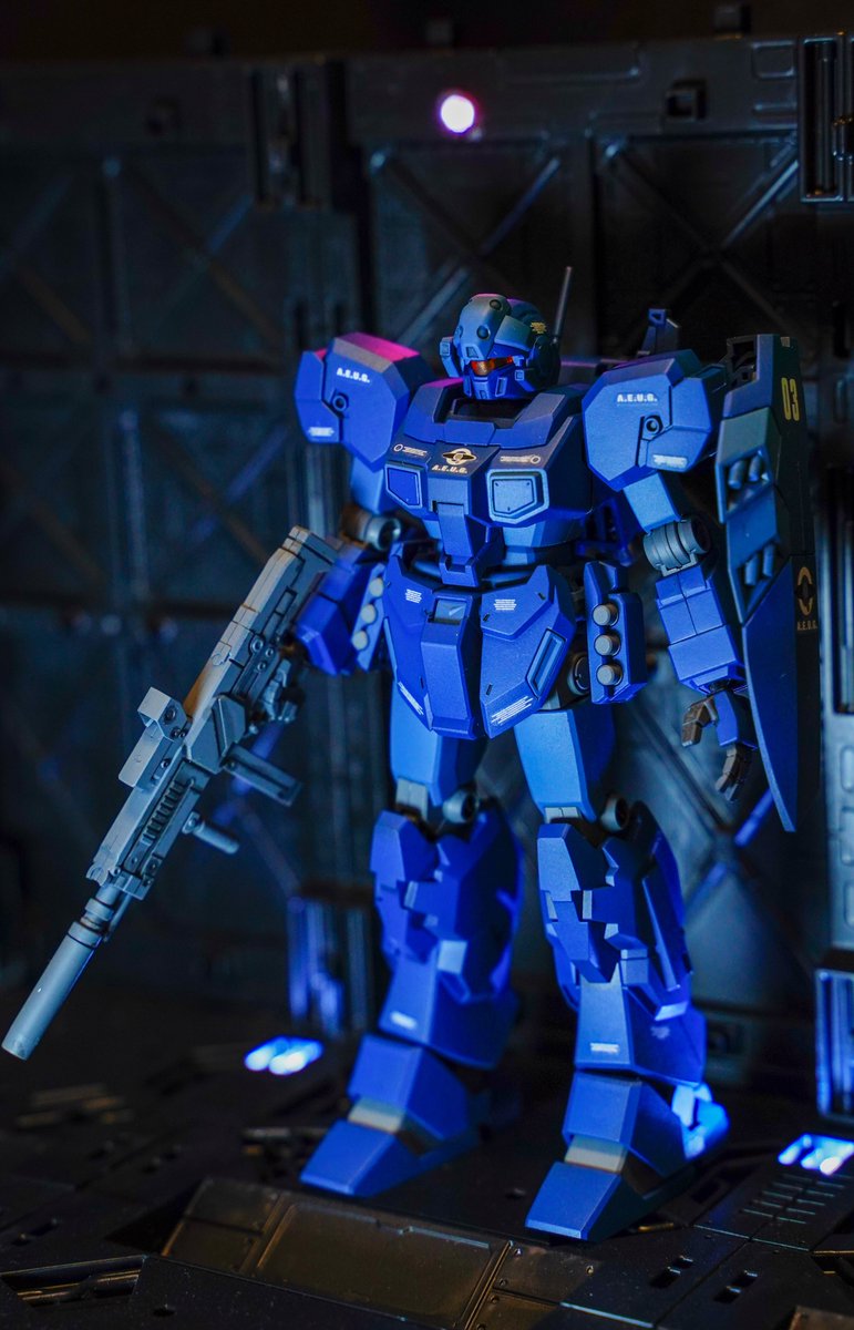 chiba1102's tweet photo. RGM-96X JESTA 完成しました！！！

めっちゃかっこいいです(｀✧∀✧´)👍

アニメより青強めに仕上げて見まし
た૮( ̳ т ̫ т ̳ )ა

今度少し汚しをしてみます！

#ジオラマ #ガンプラ #ガンプラ好きと繋がりたい https://t.co/vx9GVVY7PI