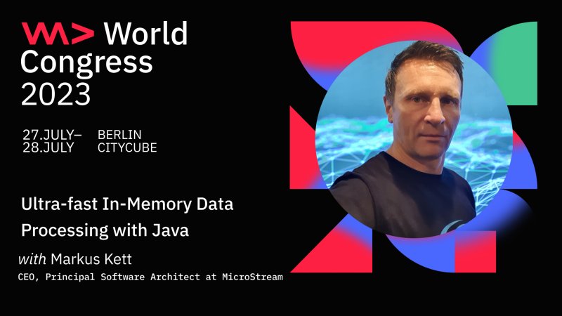 MarkusKett's tweet image. Join our workshop today &quot;Ultra-fast #Databseless #InMemoryComputing Data Processing with Pure #Java&quot; at #WeAreDevelopers World Congress 2023 in Berlin, 11:45 AM - 1:45 PM in Room M6. Note: It&apos;s fully booked, but we let more people in !!! #EclipseStore #MicroStream