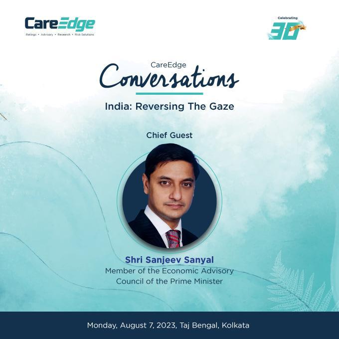 sanjeevsanyal's tweet photo. It will be privilege to speak at the CareEdge Conversations at Kolkata dated 7th Aug. Congratulations to the entire @CareEdge_Group team for completing 30 years.
@jainaakaash
#CareEdgeAt30 #CareEdgeConversations #ReversingTheGaze https://t.co/y6UBz3o8K5