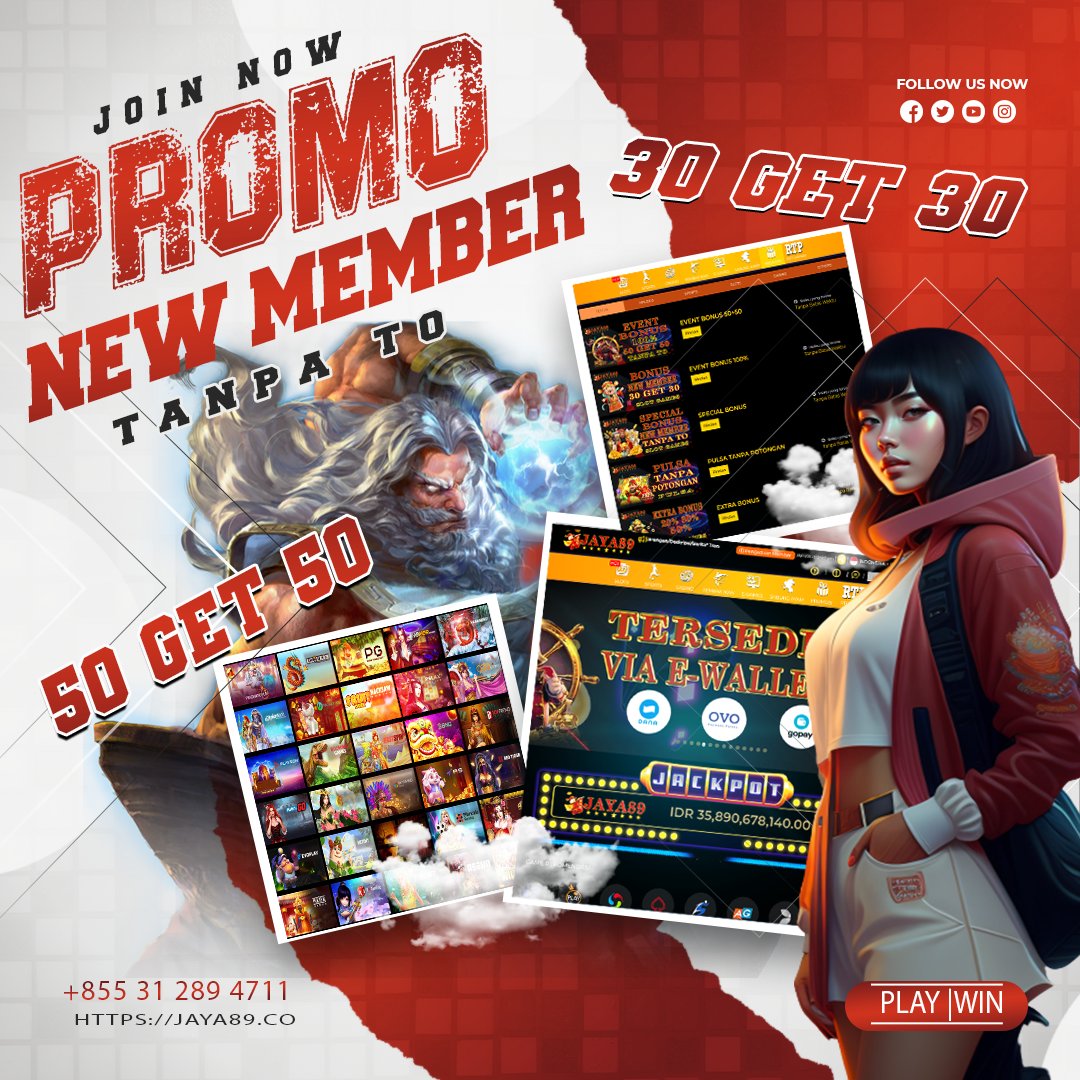 JAYA89BO's tweet photo. SITUS JAYA89
💥SPECIAL BONUS 100%💥
💥NEW MEMBER 50 + 50 TANPA T.O BEBAS IP💥
💥NEW MEMBER 30 + 30 TANPA T.O BEBAS IP💥
💎DAFTAR LINK💎:
https://t.co/bk0QSRxU2U
#slotgacor #slotgacorhariini #slotpg #jaya89 #SlotOnlineByแอดเฟิร์น  #slotgacor #Indonesia https://t.co/uxT59B3SWN