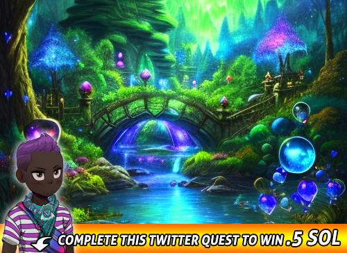 BigTimeBlazo's tweet photo. You did it! While I work to unlock the power of this scroll, you must cross the Bridge of Time hidden in Mythwood Forest. Report back to me with your findings! #fantasyart #RPGAdventure

👑 Retweet and Reply with "Cross Bridge" to be entered to win .5 $SOL tonight! https://t.co/sadOgKnf7z