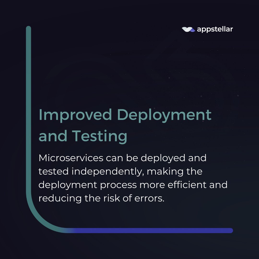 appstellar_io's tweet photo. Contact us now to learn how we can help you leverage the benefits of #microservices, streamline your development process, and accelerate your deployment cycles. 📧 https://t.co/11TLqyXb9q