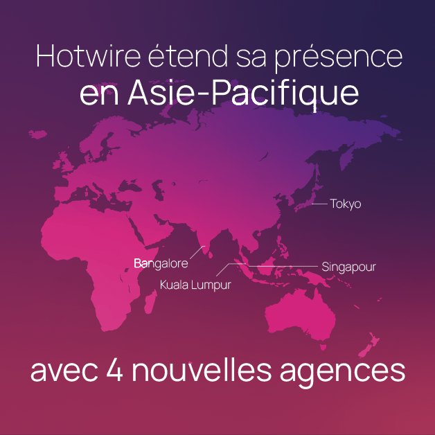 hotwire_FR's tweet photo. Auriez-vous manqué la nouvelle ? 👀
Nous avons officiellement ajouté 4️⃣ nouveaux bureaux à notre liste géographique dans la région Asie-Pacifique.

💡 Cliquez ici pour en apprendre davantage :  https://t.co/NQIH8c1eBO

#IgnitePossibility https://t.co/bgdcNS5uMs