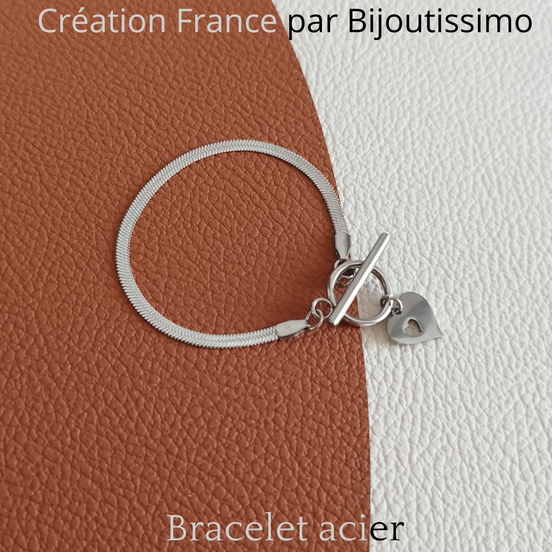Bijoutissimo's tweet photo. Haute qualité pour ces bracelets en acier inoxydable. Chaine serpent plate avec fermoir bâtonnet, et pendentif cœur. Fabriqués en France par Bijoutissimo.
Bijoutissimo, c'est la garantie d'un bijou durable.
#bijoutissimo #bijouacier #bijouxacier #bijouxfemme #bijouxcreation https://t.co/b6NDiODGE2