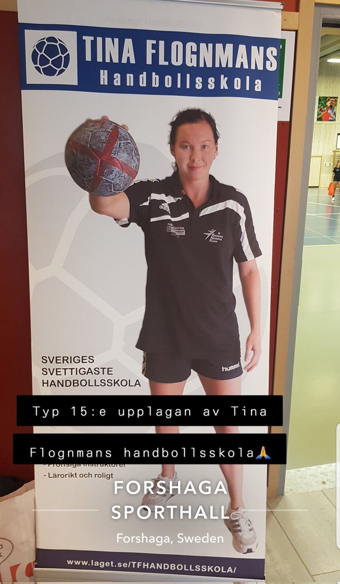 PerSderberg's tweet photo. Tina Flognmans handbollsskola i Forshaga❤! https://t.co/9MfvV2gucE