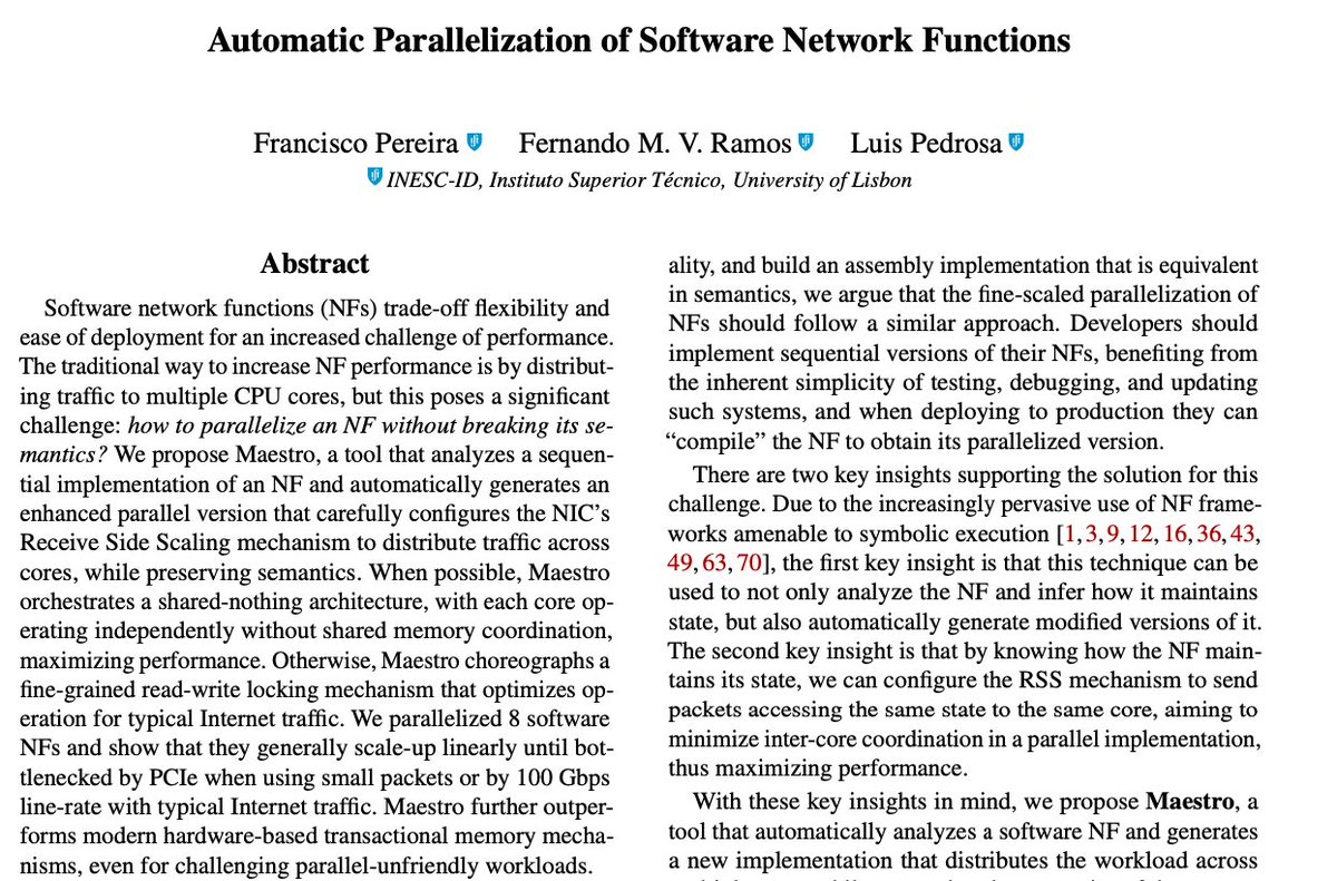 I'm thrilled to share that our paper Maestro has been accepted to <a href="/usenix/">USENIX Association</a> NSDI '24! Joint work with a small yet outstanding team: <a href="/fchamicapereir1/">Francisco Pereira</a> and Luis Pedrosa. Pre-print available: arxiv.org/abs/2307.14791