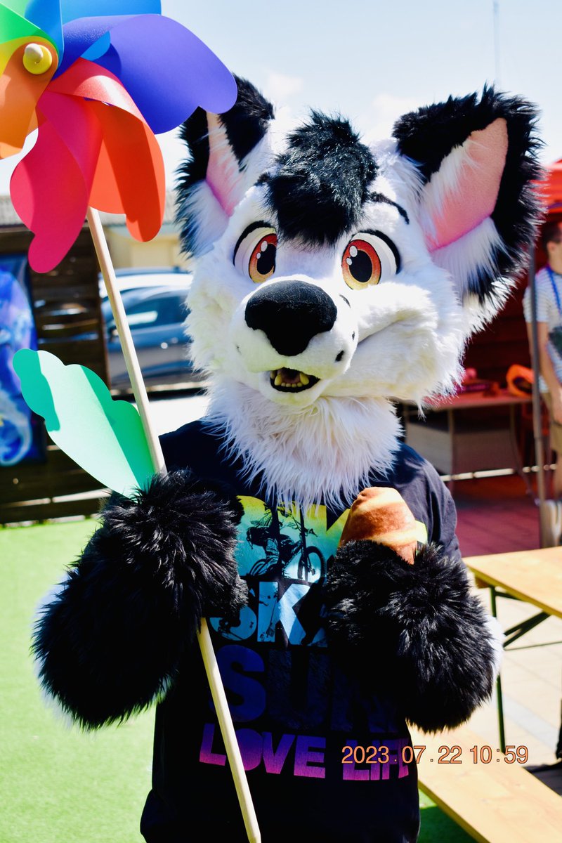 Happy Foxo! Have toy and bread :3 Come play with me *wagwag*