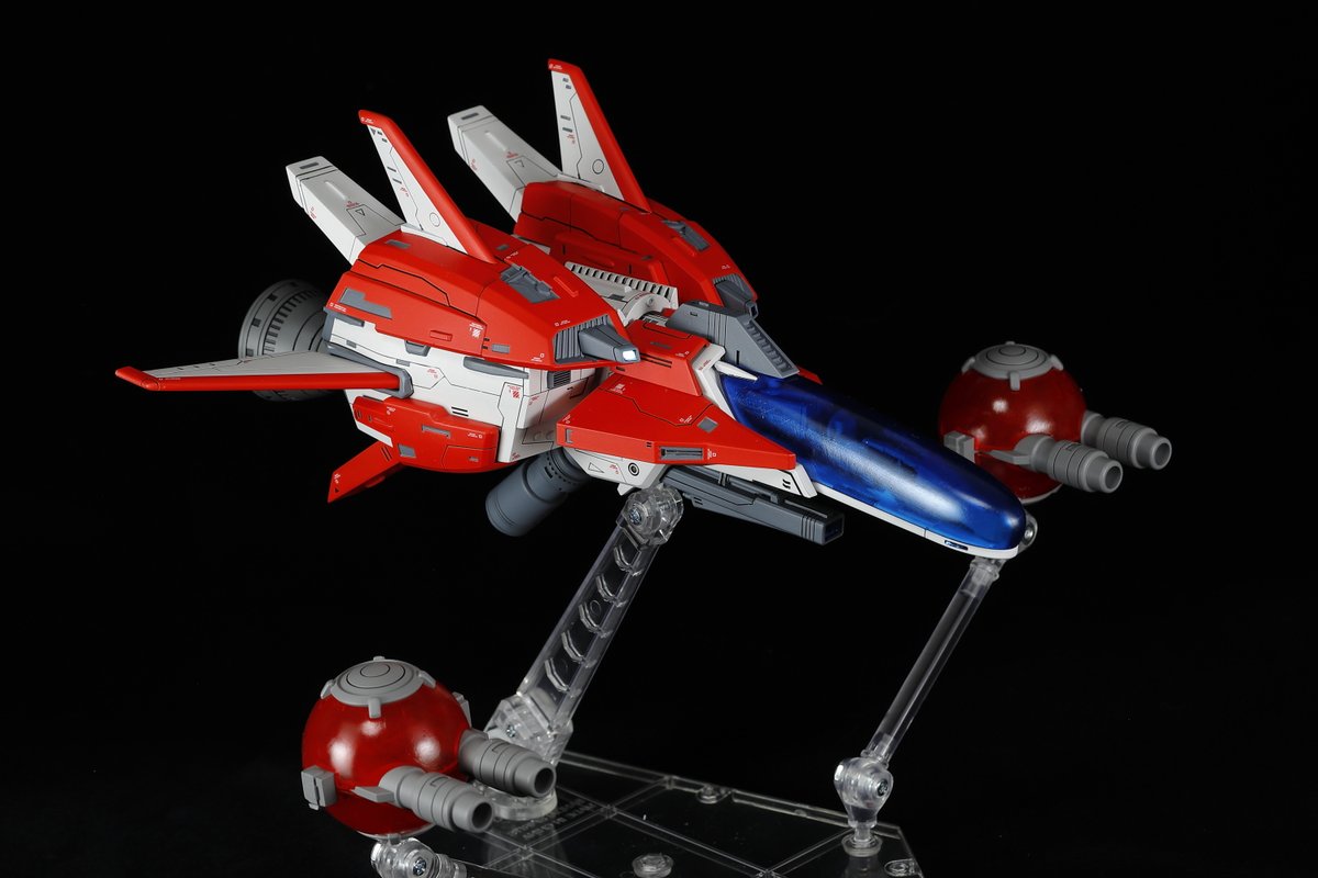 abusan333's tweet image. OF-3 &quot;GARUDA&quot;ガルーダ 展示見本完成！R-TYPE FINALシリーズに登場する強化型軌道戦闘機です。ワンフェスにて販売予定です。PLUM R-9Aと同スケールなので並べて楽しめます！
ディーラー：三毛労(4-22-06)
スケール：1/100レジンキット
価格：15000円
※レッドポット2個付属

#WF2023S
#rtypefinal3