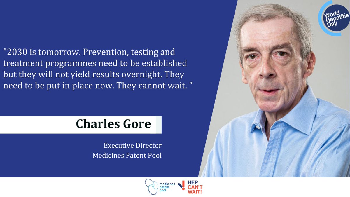 📢Today is #WorldHepatitisDay❗️

🗣️To mark the occasion, MPP's ED, <a href="/CharlieGore/">Charles Gore</a> calls on swift action that is required to eliminate #viralhepatitis as a public health threat by 2030 &amp; on this year's theme “We are not waiting”

Take a look 👉🏽 bit.ly/44EY2u2
#NoHep