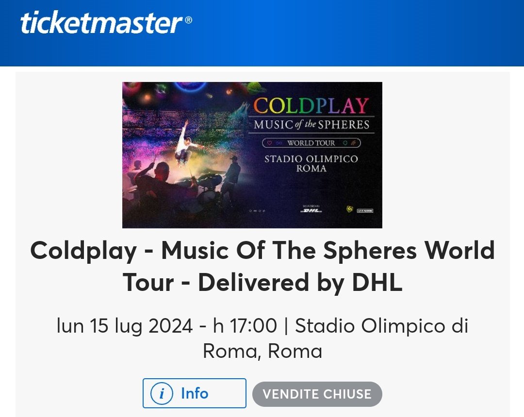 alotofbazinga's tweet photo. Il senso di farmi fare la fila per poi vedere "vendite chiuse"? #ColdplayRome https://t.co/fFsj17ft3O