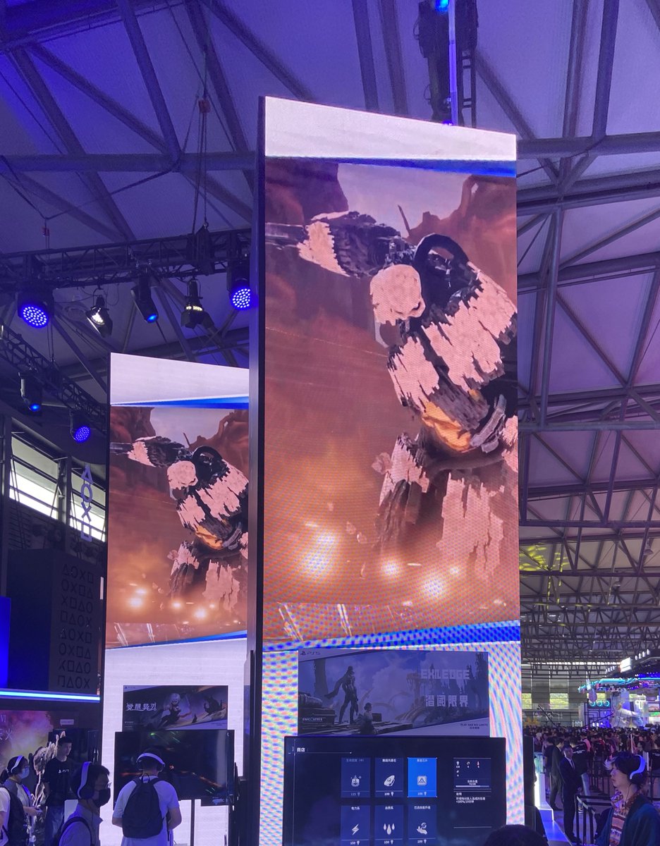 Exiledge's tweet photo. 2023ChinaJoy is in full swing! During the event, “EXILEDGE”is available for trial at the PlayStation booth in N2 Hall every day, and our developers are on site as well. Welcome to experience the game and communicate with us! 
#2023ChinaJoy #PlayStation #EXILEDGE https://t.co/PHrOinqlqg