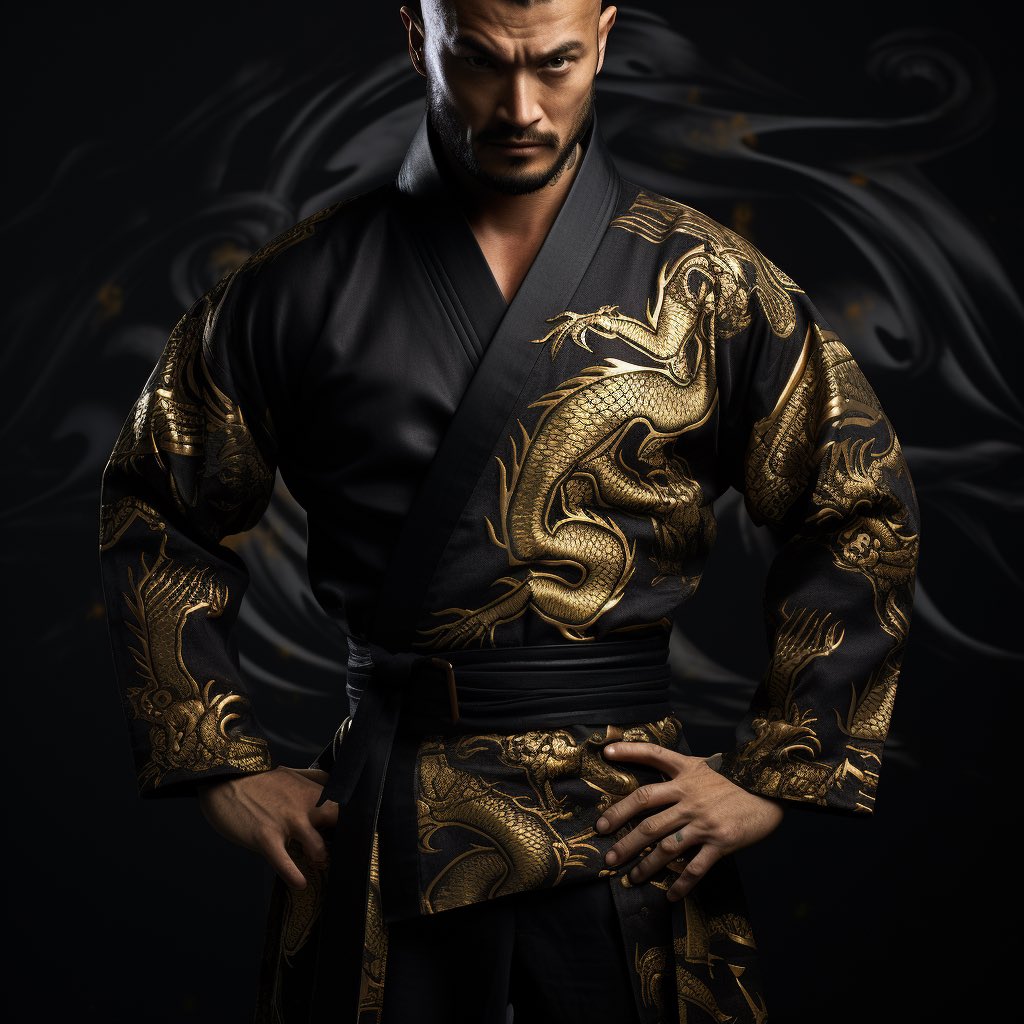Officialmkarate's tweet photo. ミュージック空手は、衣装がいろいろあるけど、ちょっと変わった空手着でもありかなって^_^
#空手　#空手着　#変わってる　#ai画像　#生成AI https://t.co/nJviSndyma