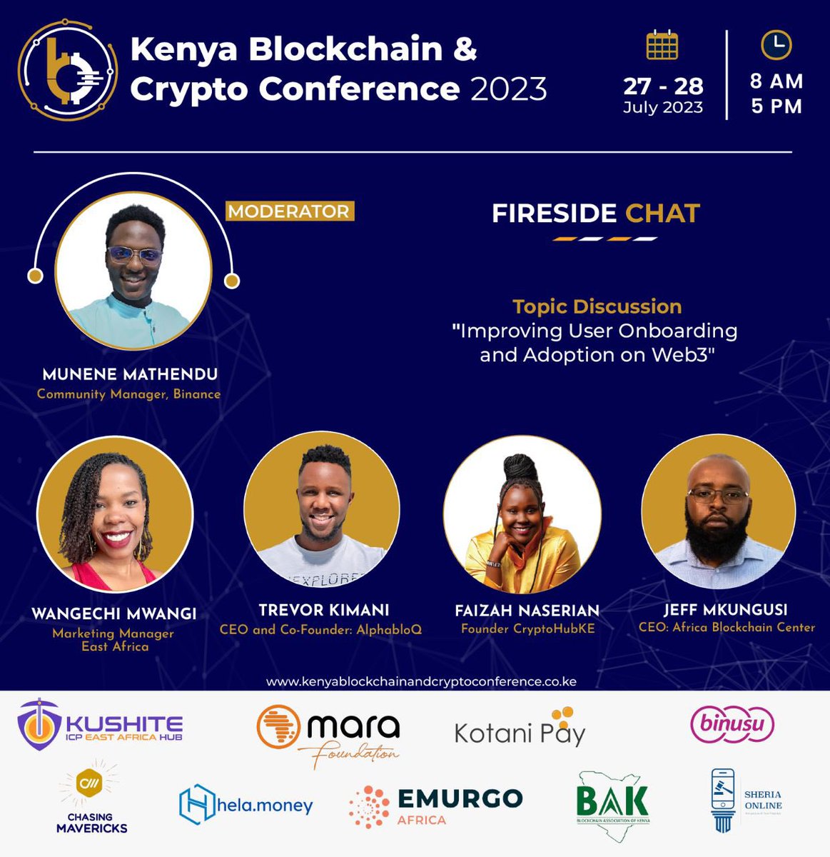 KBCC_01's tweet image. Welcome to the Fireside Chat 
Lets get to learn how we can improve User Onboarding and Adoption on Web3. #KBCC @faizahnaserian @CryptoHubKE  @alphabloQ_Inc @Memoians 

Follow the conversation live on youtube.com/live/6KzRBOoMP…