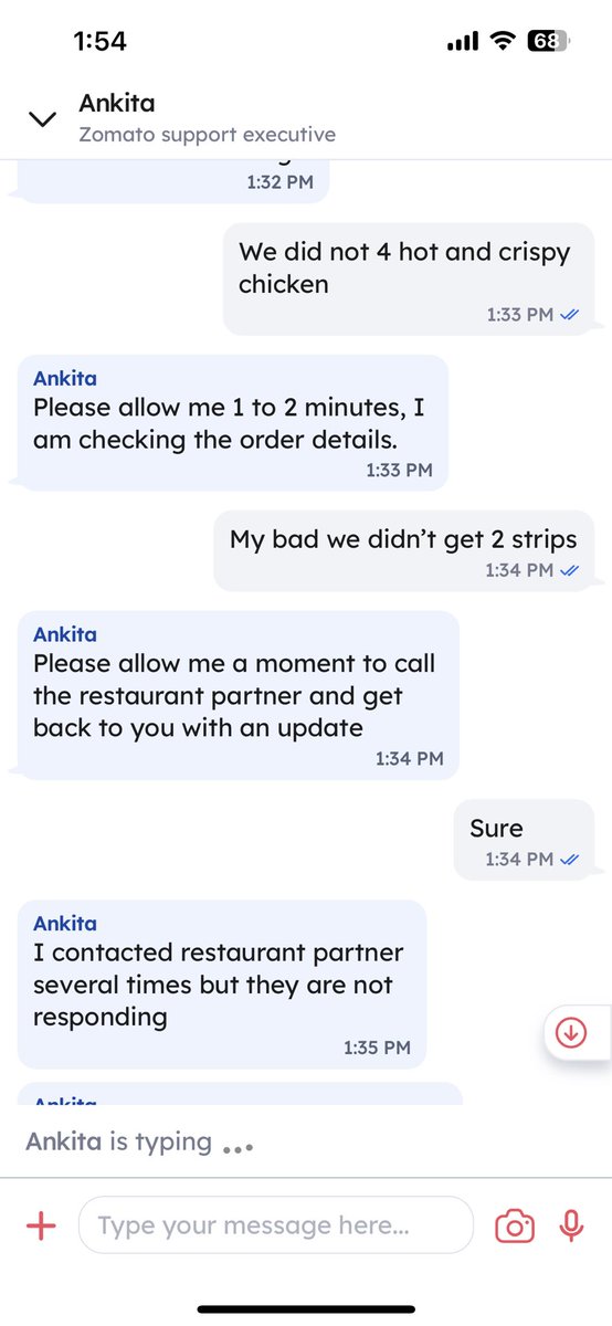 klteja's tweet photo. @zomato @zomatocare 

Can I know why do you have support team if they are not helping us with the issues 

You your support do not even help

Them what will @zomato help me? https://t.co/zHPbBa8Ggd