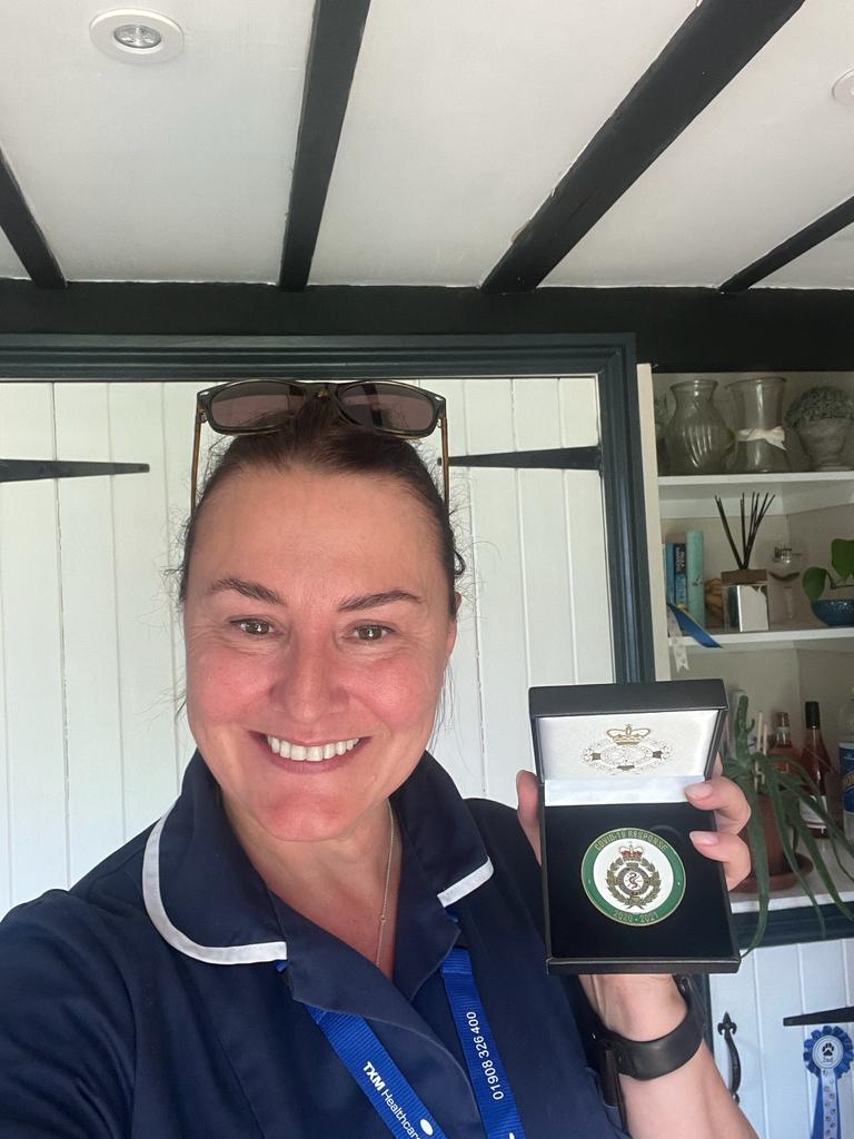 Today we're giving a special shout out to Carmen Warring - one of our brilliant healthcare candidates - who has received a medal of recognition for her hard work during the Covid-19 pandemic track and trace efforts 👏

#GoingTheXtraMile #Covid19Response