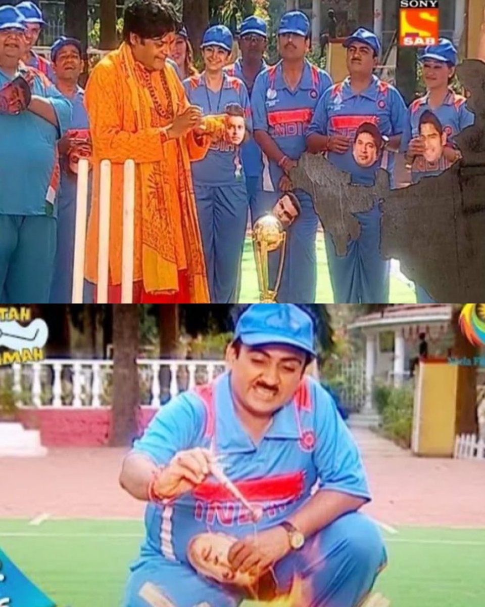 Taarak Mehta team has to bring this back again for the sake of India winning World Cup 🙏🏻

#15YearsTMKOC | #HasoHasaoDivas | #TMKOC