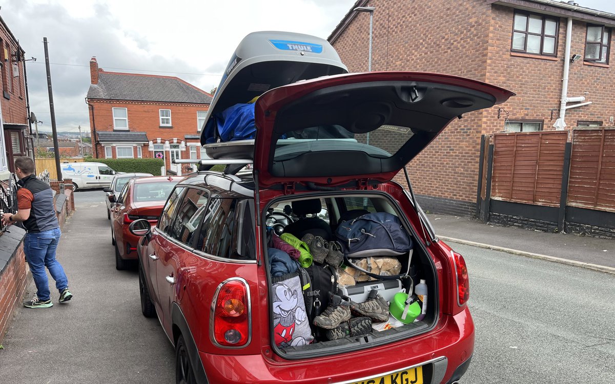 Car packed, next stop Ben Nevis for a bit of Three Peaks Fun over the weekend!