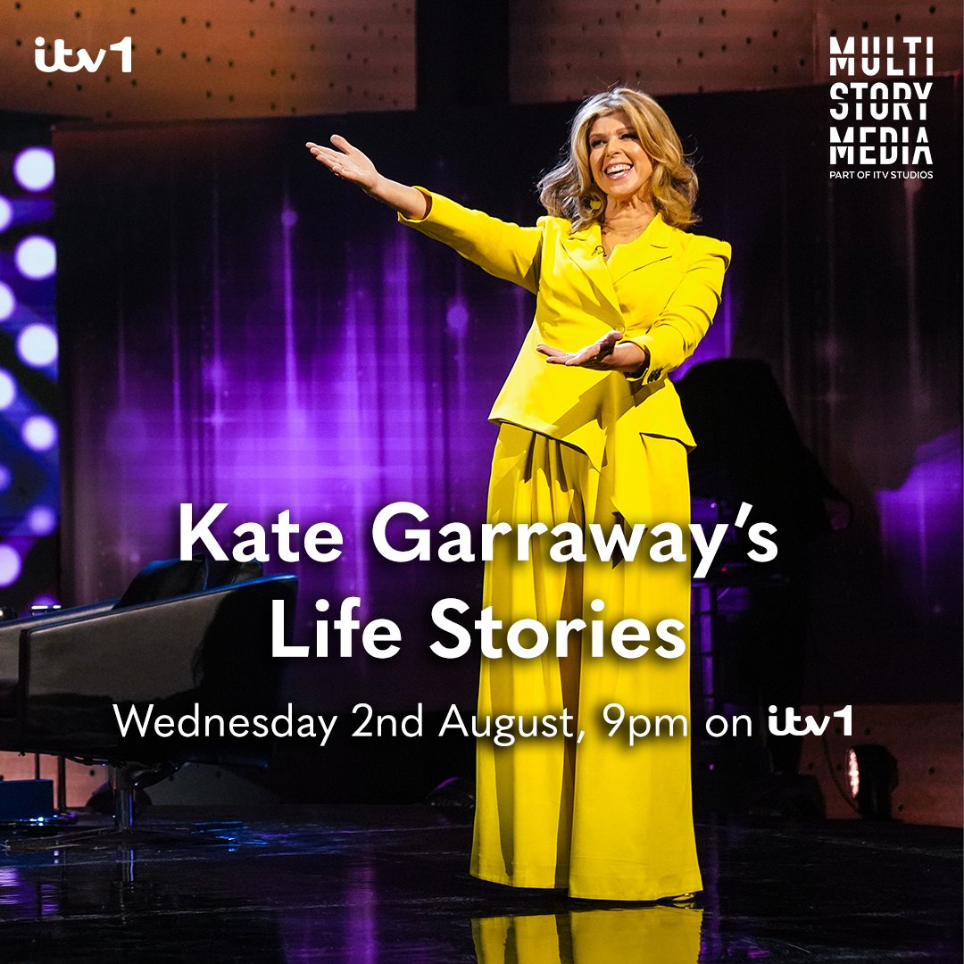MultiStoryTV's tweet image. Kate Garraway's Life Stories returns on Wednesday 2nd August, 9pm on ITV1. 

@kategarraway #lifestories #ITV1