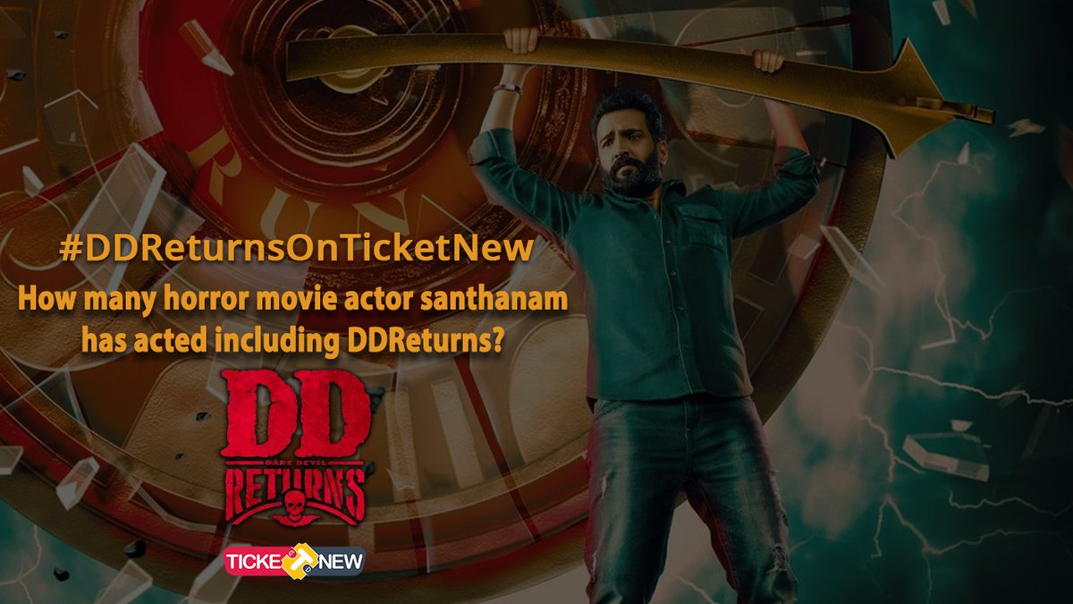 TicketNew's tweet image. ✨#TicketNewContestAlert ✨

#DDReturnsOnTicketNew Participate Now

Question - 2

Rules:
1.Retweet this tweet
2.Follow our page
3.Comment your answer to all questions of the contest

@iamsanthanam @RKEntrtainment @Surbhiactress @iampremanand #DDReturnsFromToday