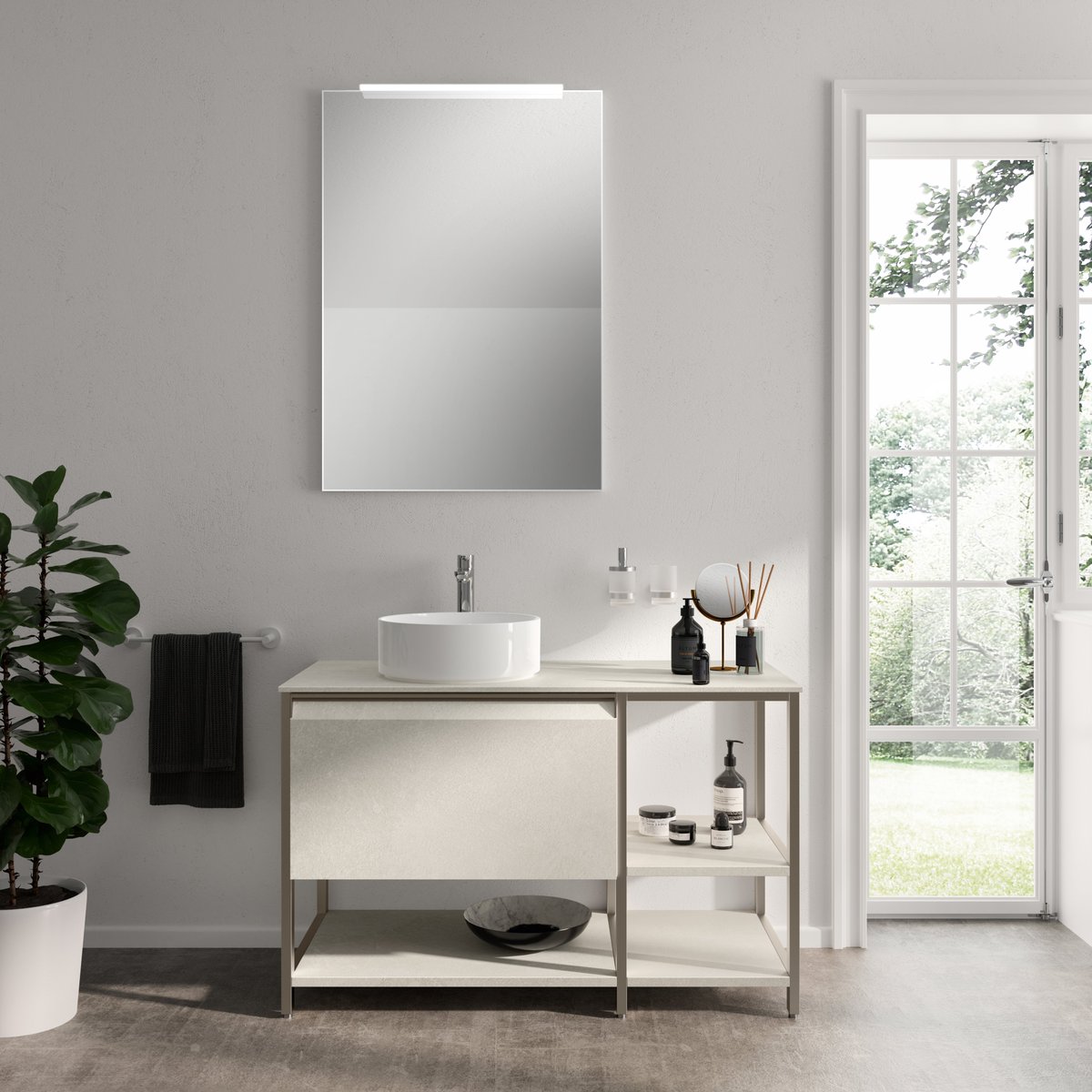 Elegance and purity: choose Scavolini solutions for a #totalwhite bathroom.