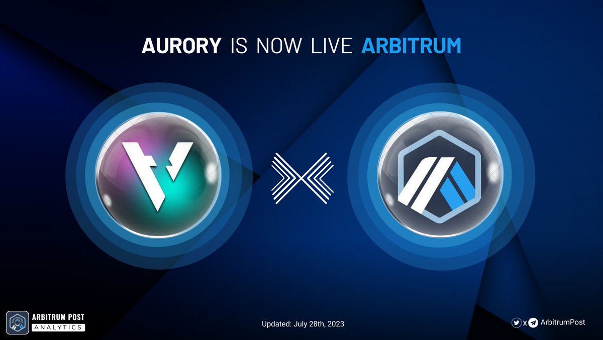 ArbitrumPost's tweet photo. 📣 @AuroryProject IS NOW LIVE @arbitrum 

Arbitrum users will now be able to deposit $USDC into SyncSpace  and exchange it with $AURY and use it freely on the Aurory platform.

#Arbitrum #Aurory
#USDCHF #AURY https://t.co/ShRBOmXBS0